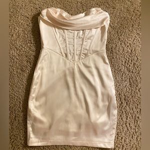 Princess Polly Alexia Mini Dress (Champagne)